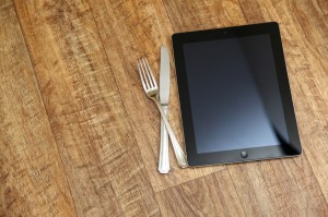 iPad at restaurant