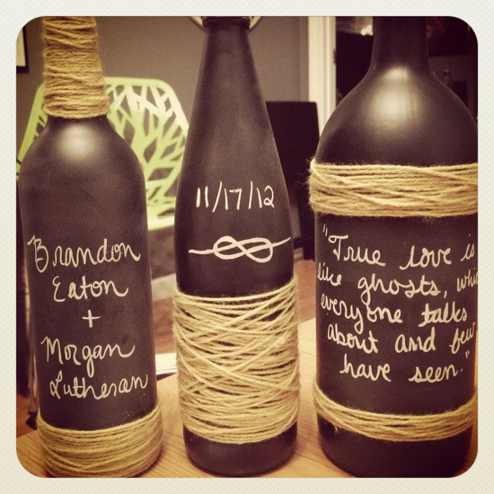Chalkboard Wine Bottle