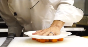 Learn how to easiley cut grape tomatoes.