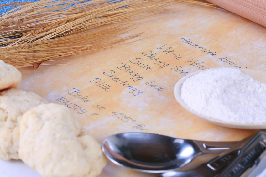 Ingredients for baking recipe