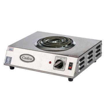 Cadco CDR-2TFB Portable Hot Plate, countertop, electric, front to back, (2)  8 tubular burners, individual Robertshaw thermostats with infinite heat