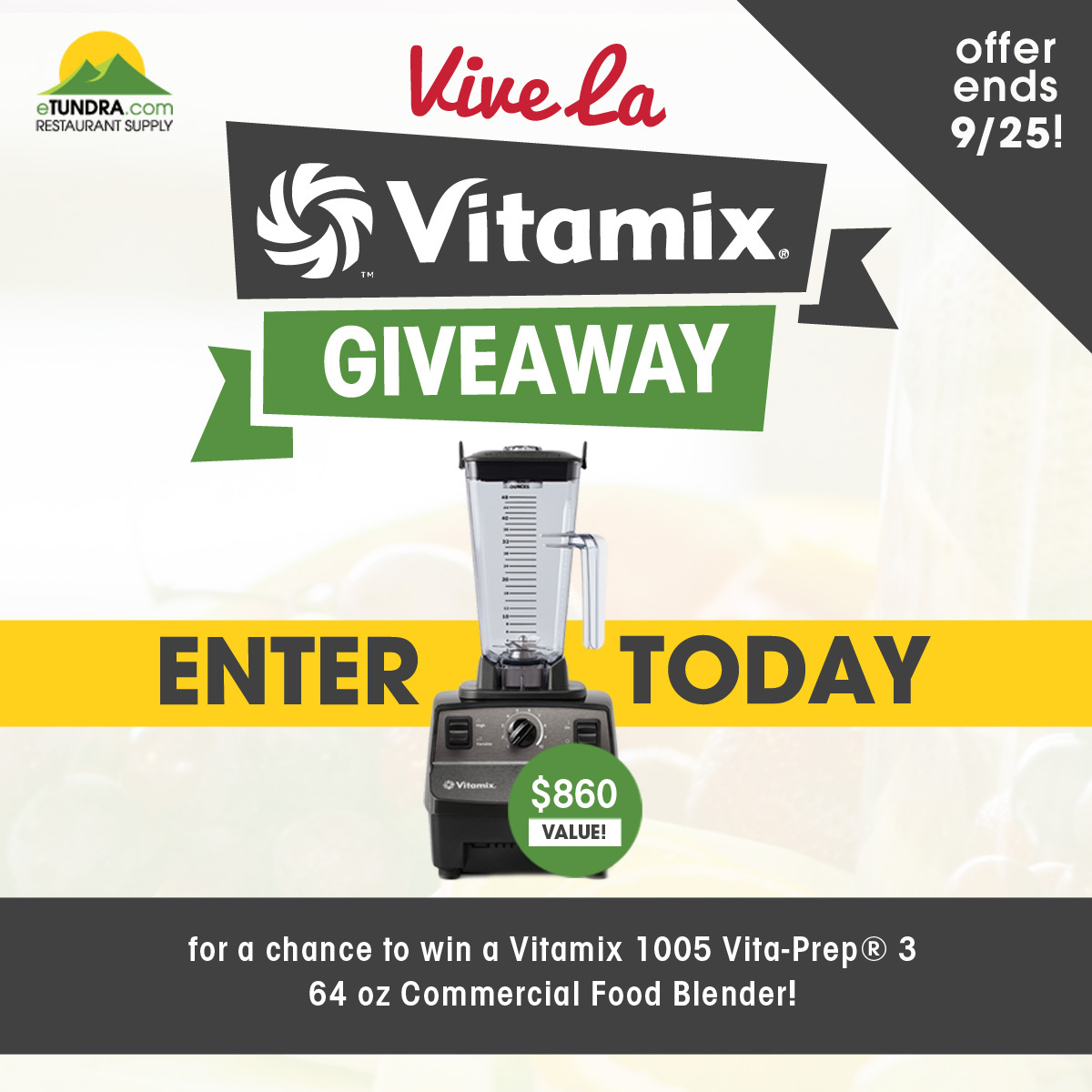 Enter to win a free vitamix!