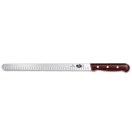 Edge slicer knife with wooden handle 